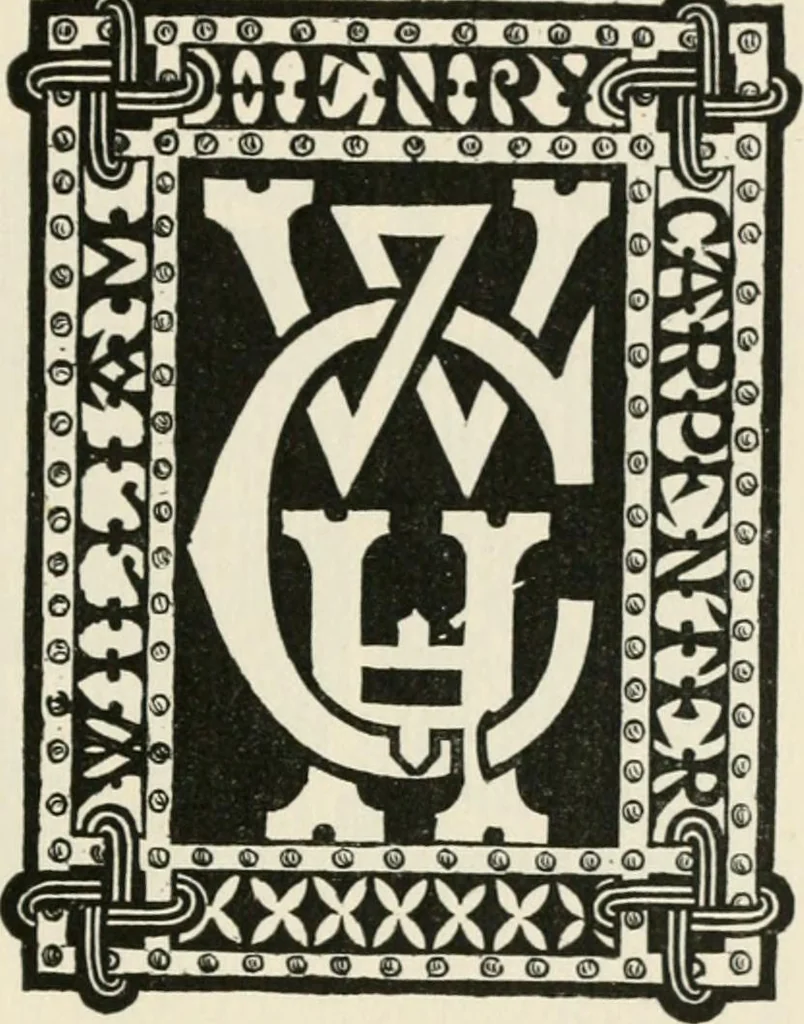 An illustration from One hundred book plates engraved on wood, 1901, leaf 212