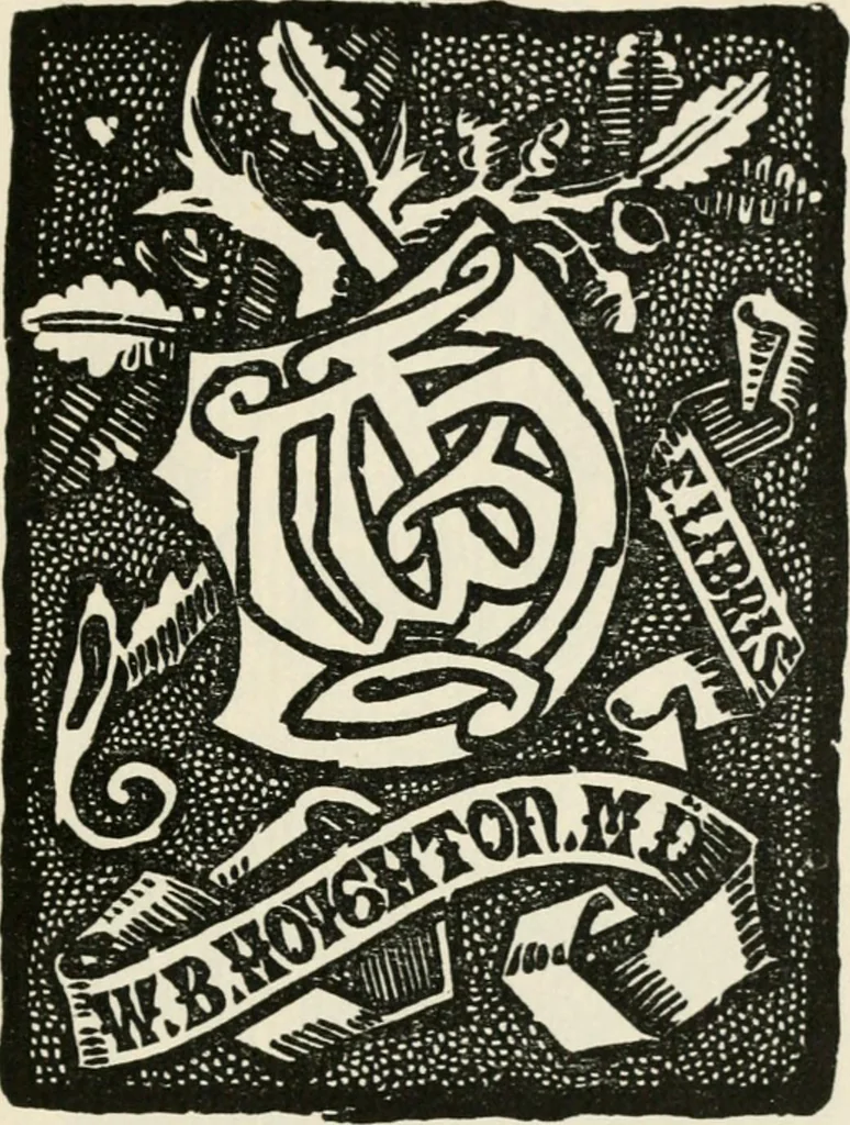 An illustration from One hundred book plates engraved on wood, 1901, leaf 228