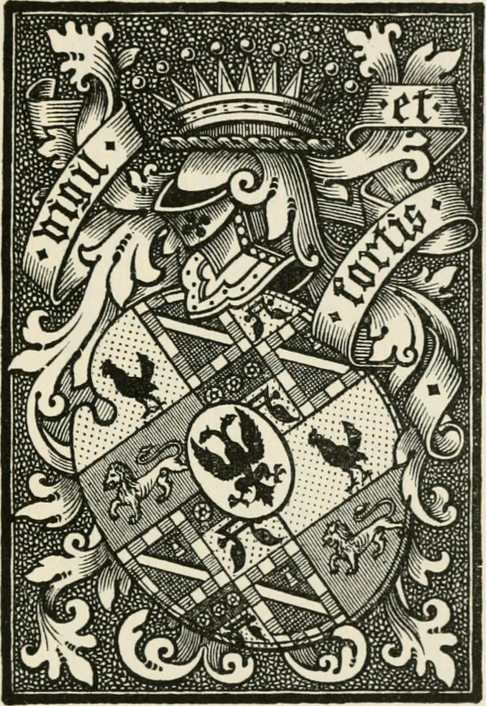 An illustration from One hundred book plates engraved on wood, 1901, leaf 230