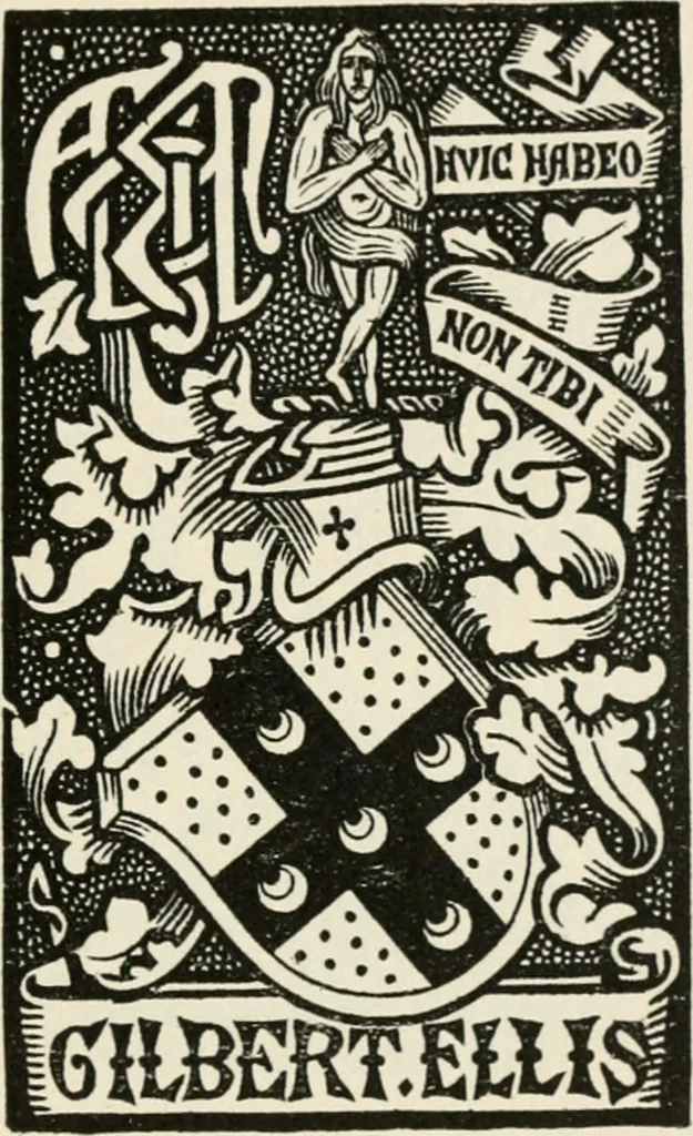 An illustration from One hundred book plates engraved on wood, 1901, leaf 232