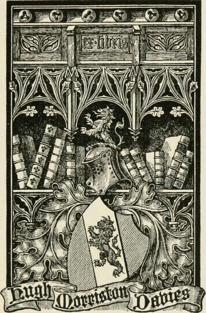 An illustration from One hundred book plates engraved on wood, 1901, leaf 38
