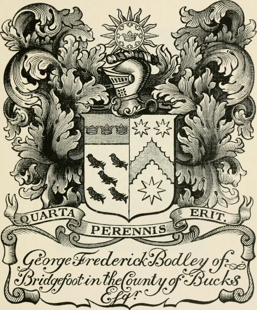 An illustration from One hundred book plates engraved on wood, 1901, leaf 40