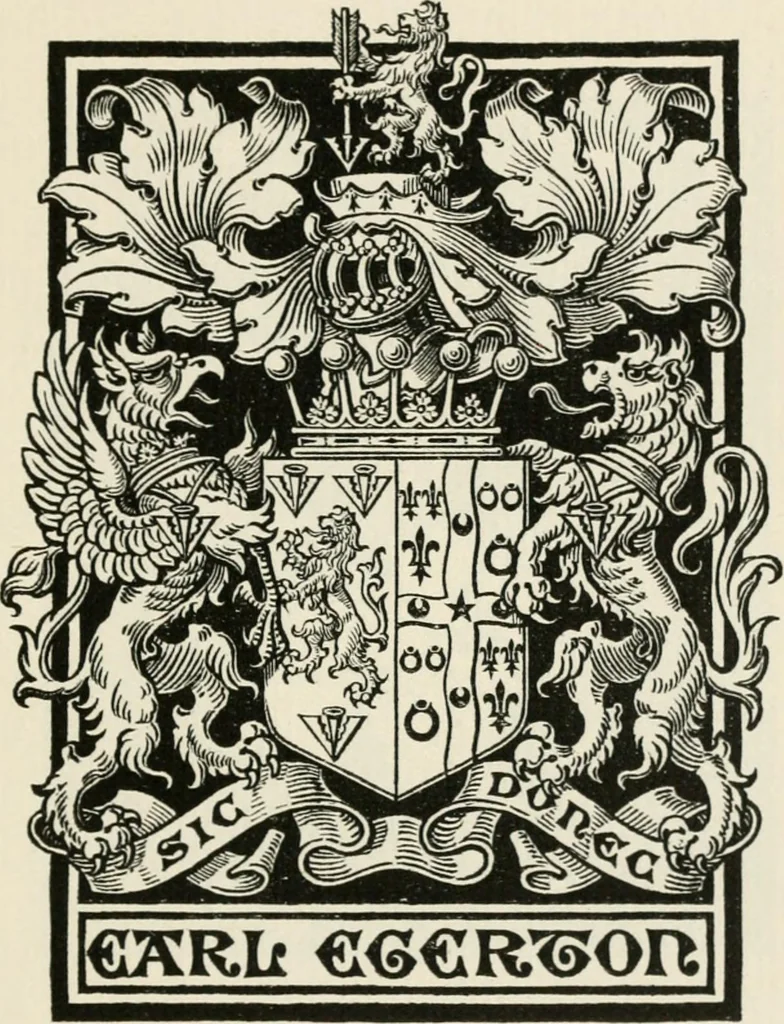 An illustration from One hundred book plates engraved on wood, 1901, leaf 44