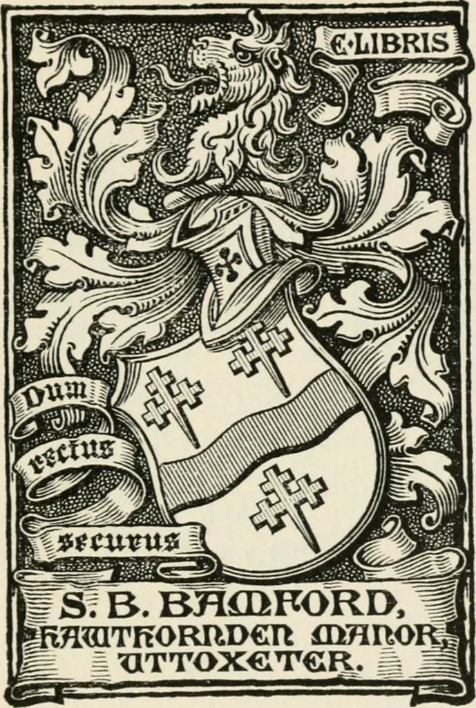 An illustration from One hundred book plates engraved on wood, 1901, leaf 66