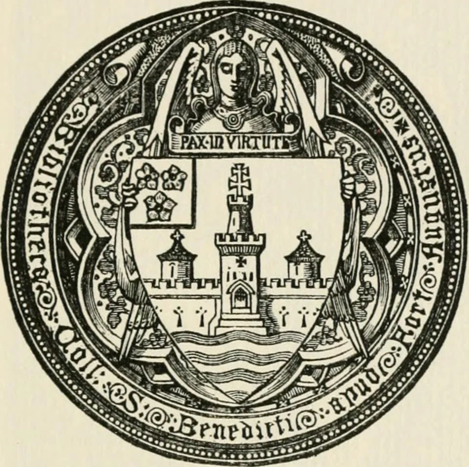 An illustration from One hundred book plates engraved on wood, 1901, leaf 68