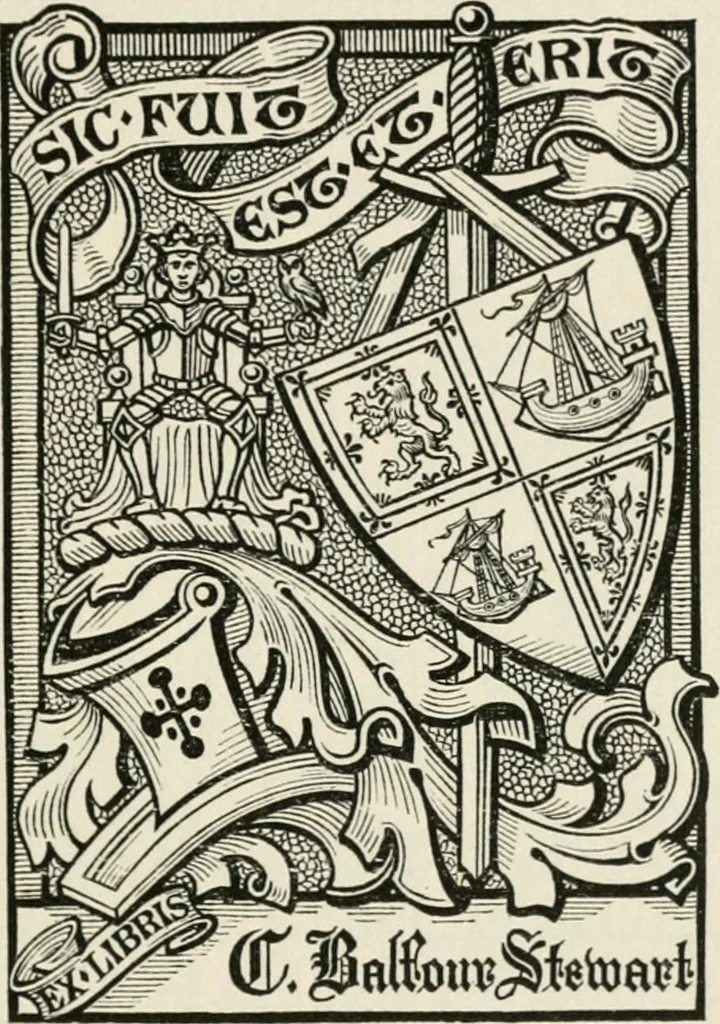 An illustration from One hundred book plates engraved on wood, 1901, leaf 78