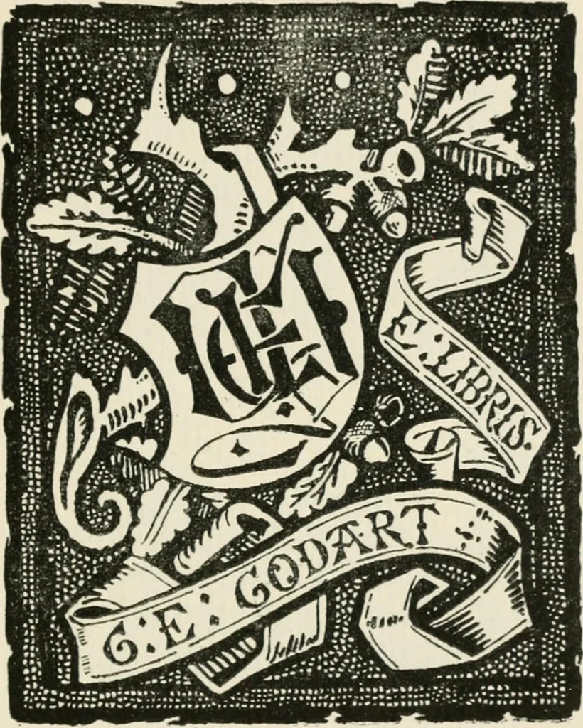 An illustration from One hundred book plates engraved on wood, 1901, leaf 88