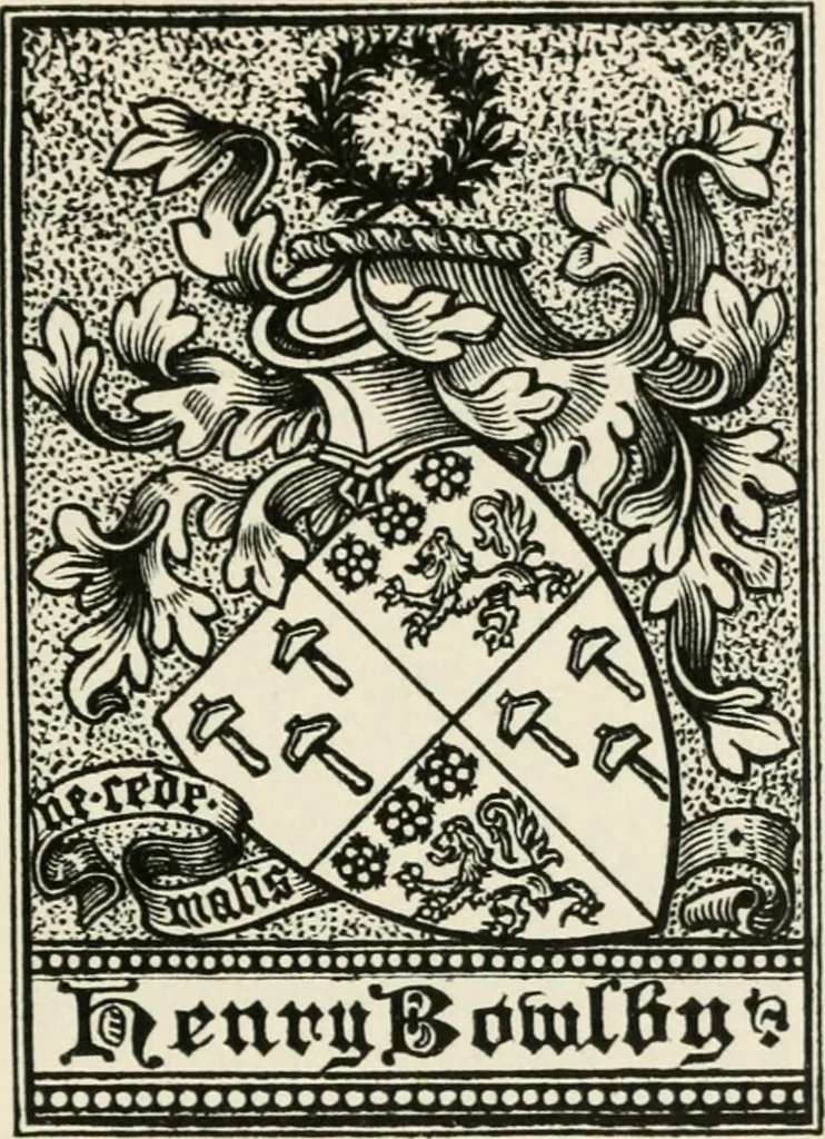 An illustration from One hundred book plates engraved on wood, 1901, leaf 90
