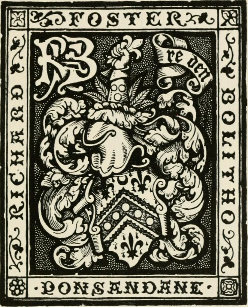 An illustration from One hundred book plates engraved on wood, 1901, leaf 96