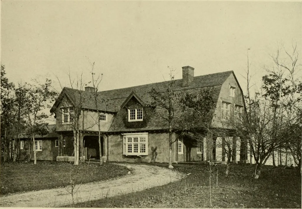 An illustration from One hundred country houses : modern American examples, 1909, leaf 136