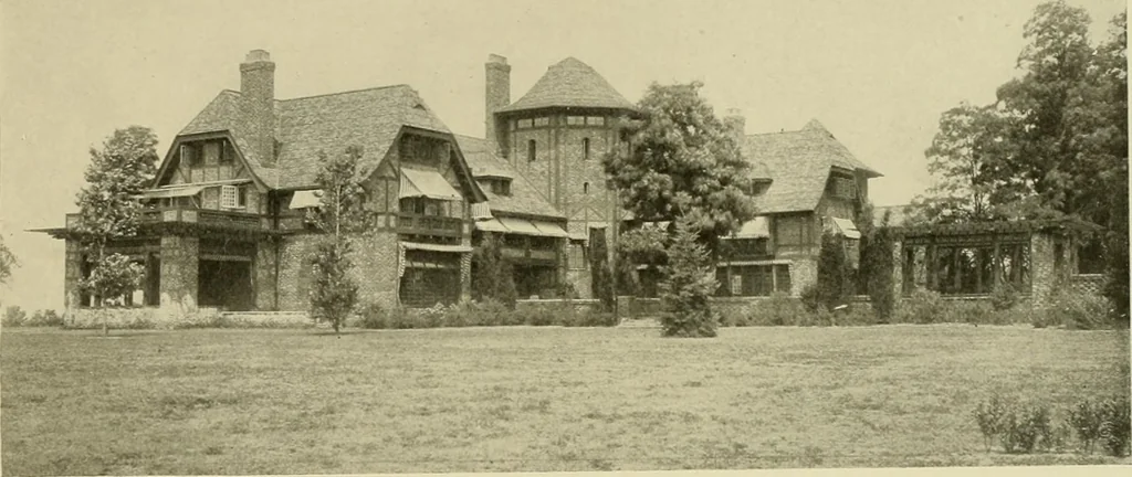 An illustration from One hundred country houses : modern American examples, 1909, leaf 164