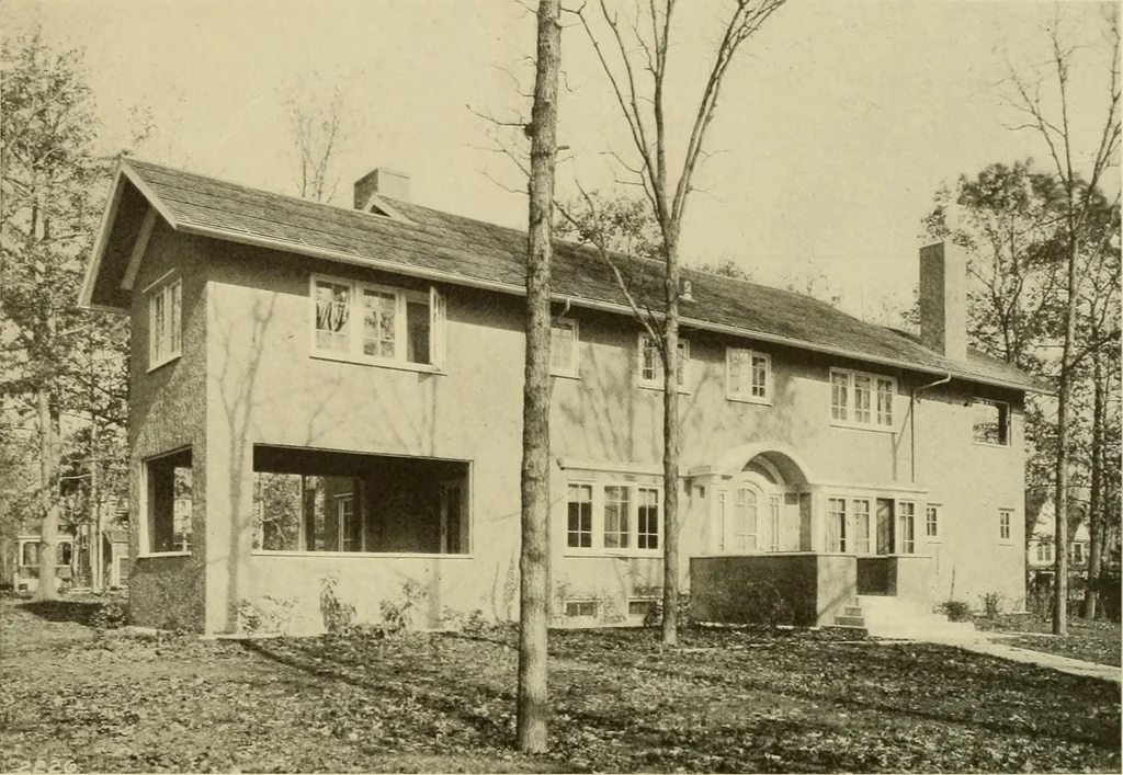 An illustration from One hundred country houses : modern American examples, 1909, leaf 186