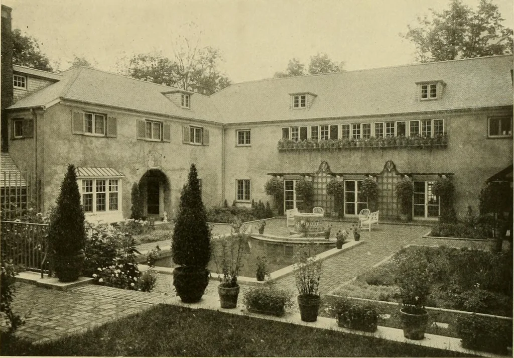 An illustration from One hundred country houses : modern American examples, 1909, leaf 210