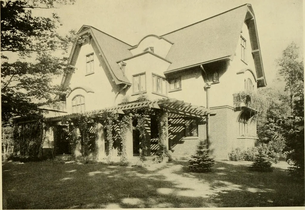 An illustration from One hundred country houses : modern American examples, 1909, leaf 224