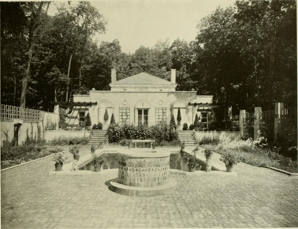 An illustration from One hundred country houses : modern American examples, 1909, leaf 258