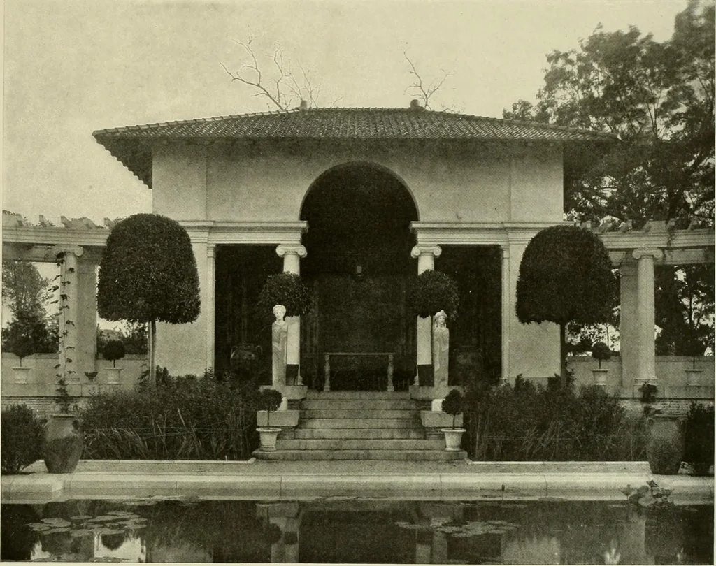 An illustration from One hundred country houses : modern American examples, 1909, leaf 262