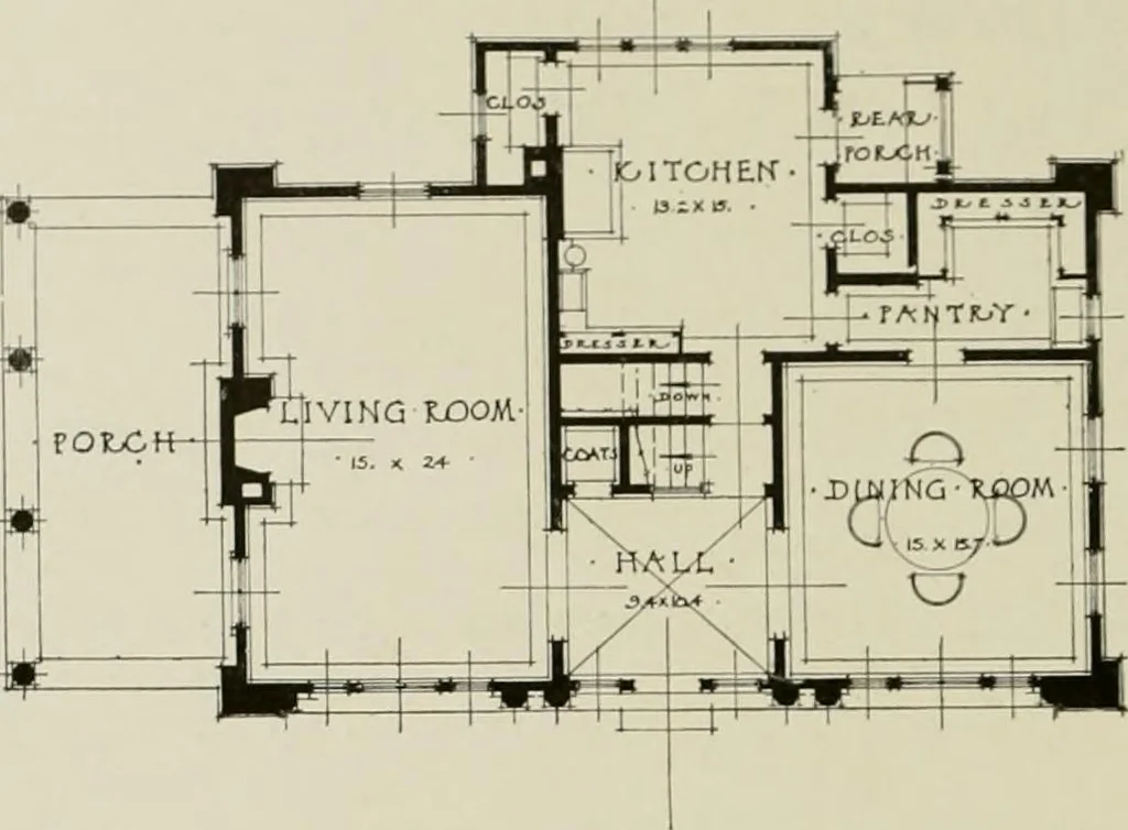 An illustration from One hundred country houses : modern American examples, 1909, leaf 273
