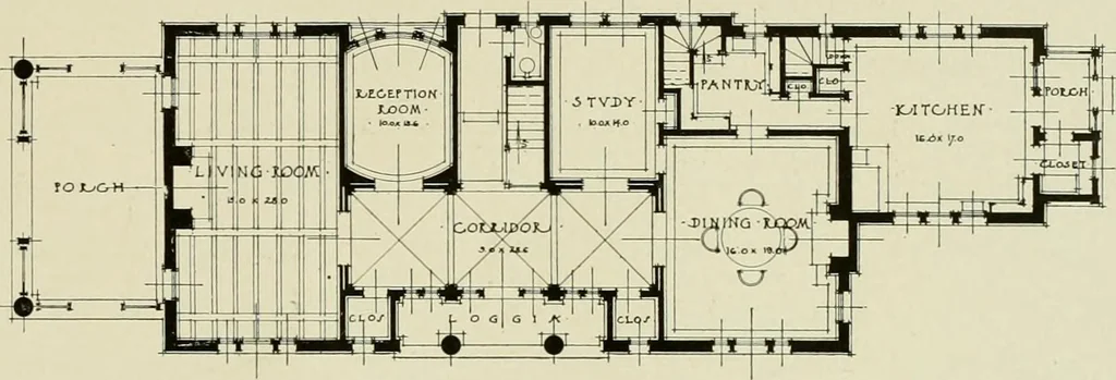 An illustration from One hundred country houses : modern American examples, 1909, leaf 276