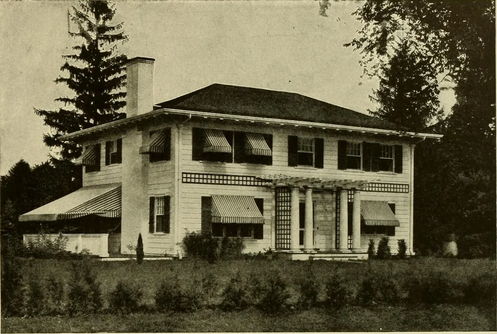 An illustration from One hundred country houses : modern American examples, 1909, leaf 44