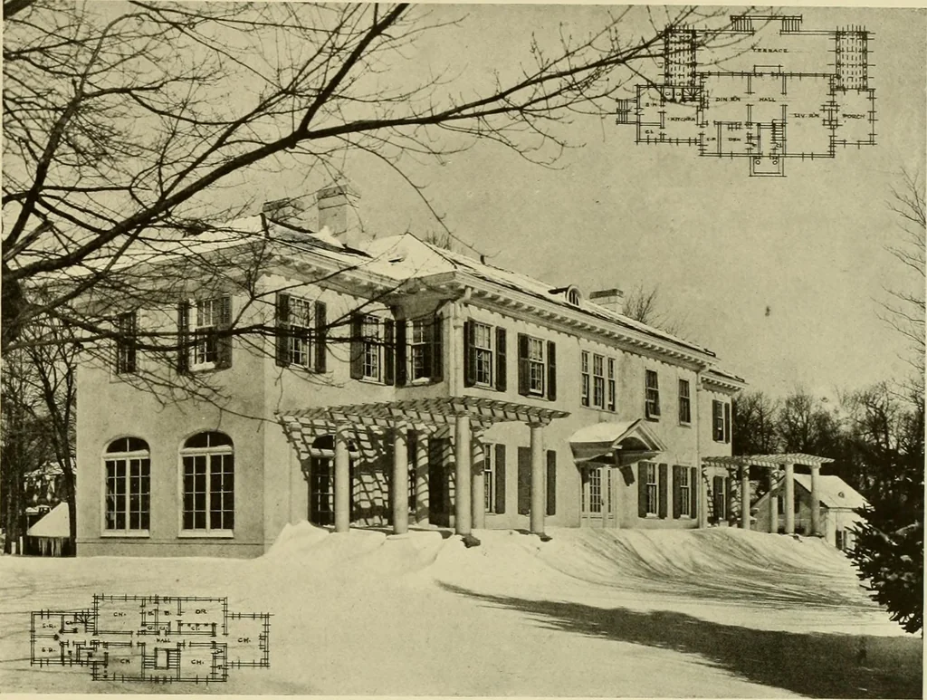 An illustration from One hundred country houses : modern American examples, 1909, leaf 48