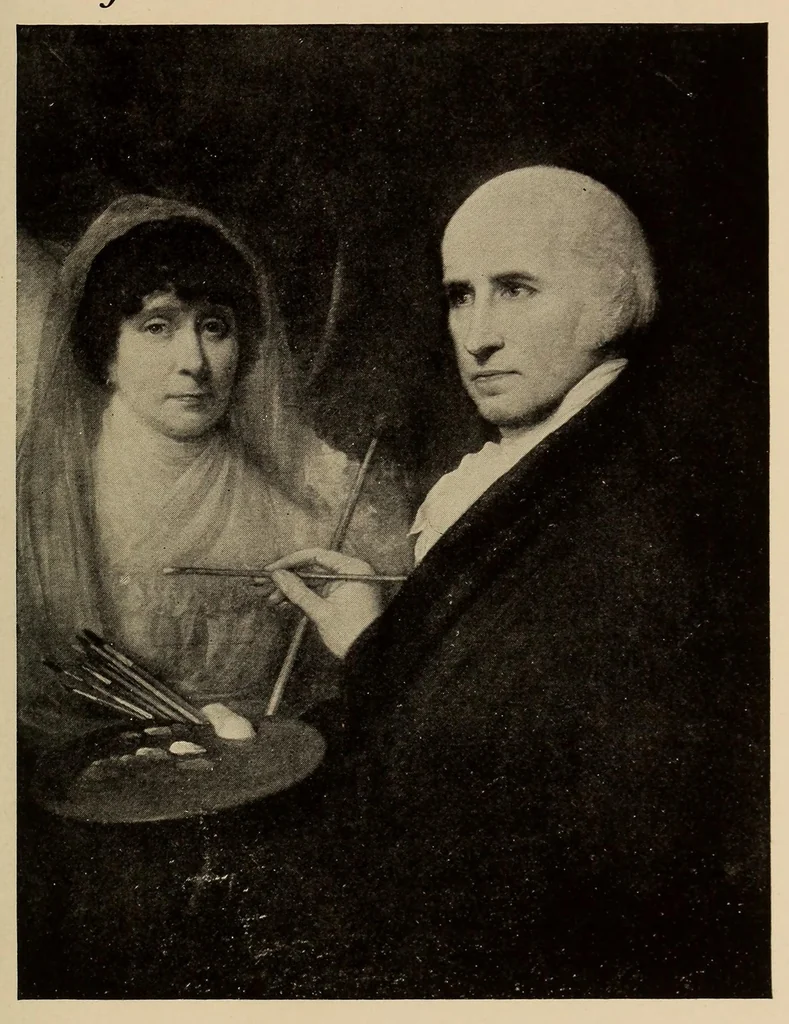 An illustration from One hundred early American paintings, 1918, leaf 161