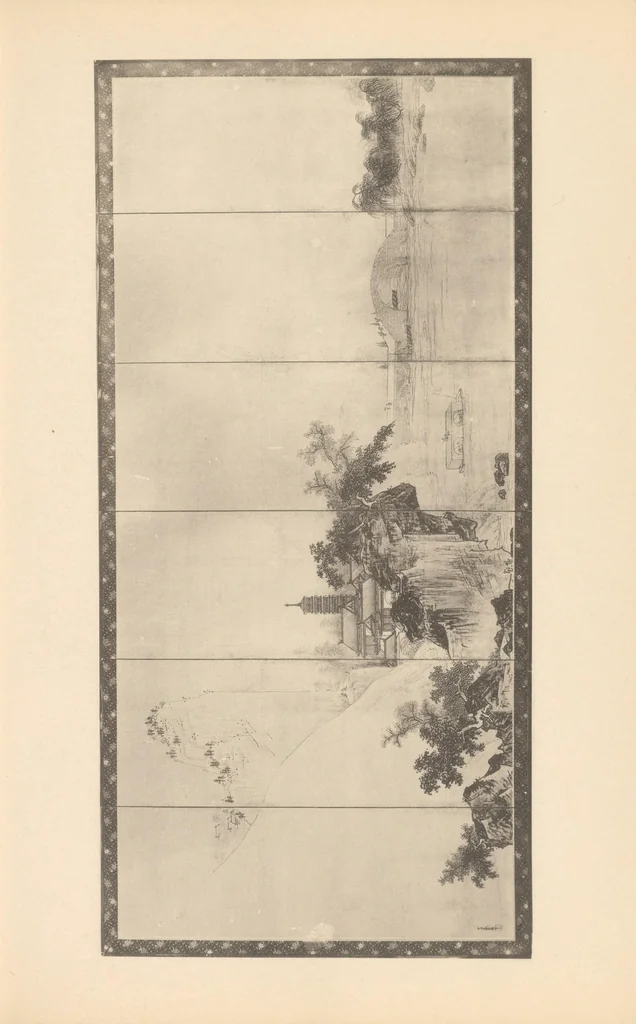 An illustration from One hundred masterpieces of Japanese pictorial art : selected by members of the faculty of the Tokyo fine art school, 1909, leaf 23