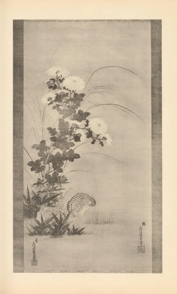 An illustration from One hundred masterpieces of Japanese pictorial art : selected by members of the faculty of the Tokyo fine art school, 1909, leaf 59