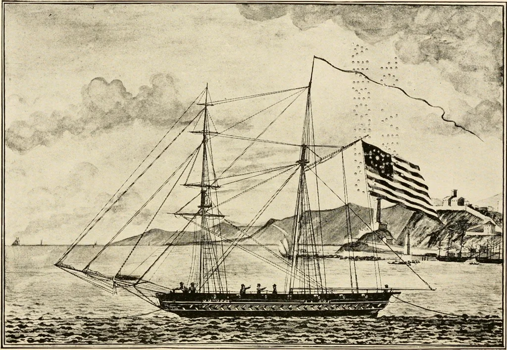 An illustration from One hundredth anniversary of the building of "Cleopatra's Barge" 1816-1916. Catalog of the commemorative exhibition held at the Peabody Museum ... July 17-September 30, 1916, 1916, leaf 5