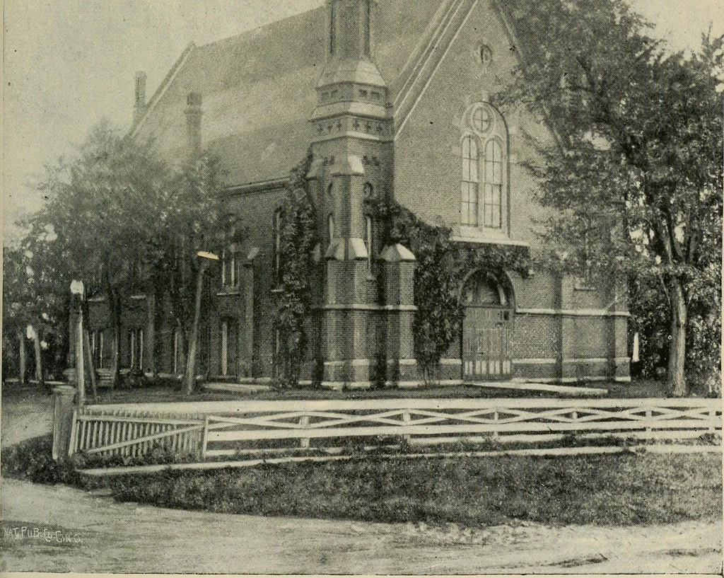 An illustration from One hundred years of Presbyterianism in the Ohio Valley, 1890, leaf 96