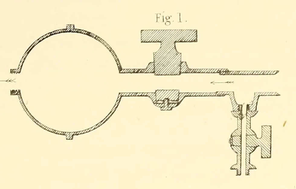 An illustration from On the electricity evolved by the friction of water and steam against other bodies, 1843, leaf 13