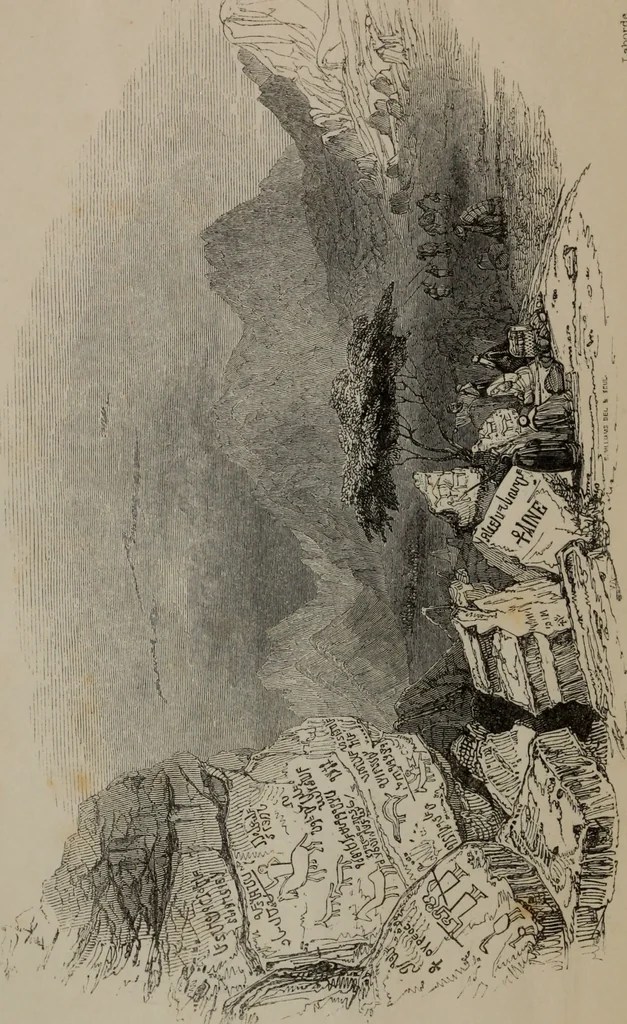 An illustration from The one primeval language : traced experimentally through ancient inscriptions in alphabetic characters of lost powers from the four continents..., 1851, leaf 11