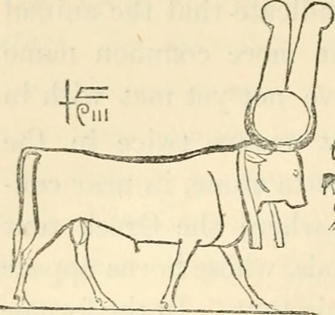 An illustration from The one primeval language traced experimentally through ancient inscriptions in alphabetic characters of lost powers from the four continents including the voice of Israel from the rocks of Sinai and the vestiges of patriarchal tradition from the monuments of Egypt, Eturia, and southern Arabia, 1851, leaf 159