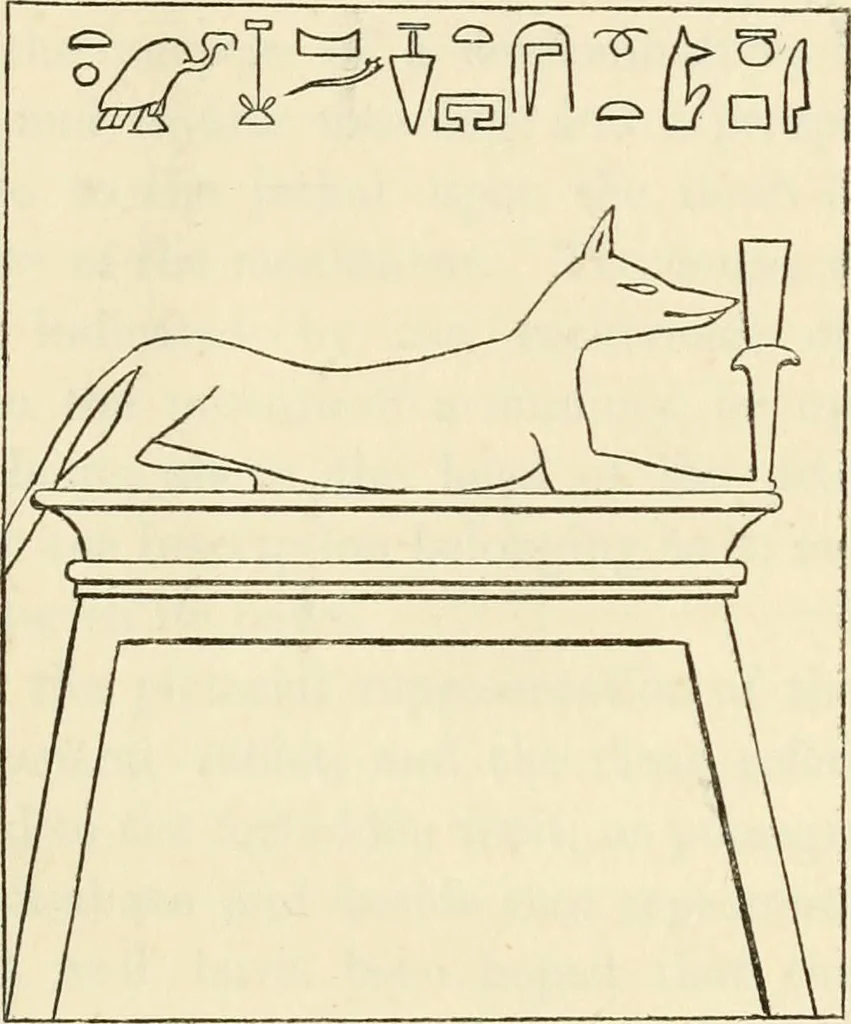 An illustration from The one primeval language traced experimentally through ancient inscriptions in alphabetic characters of lost powers from the four continents including the voice of Israel from the rocks of Sinai and the vestiges of patriarchal tradition from the monuments of Egypt, Eturia, and southern Arabia, 1851, leaf 228