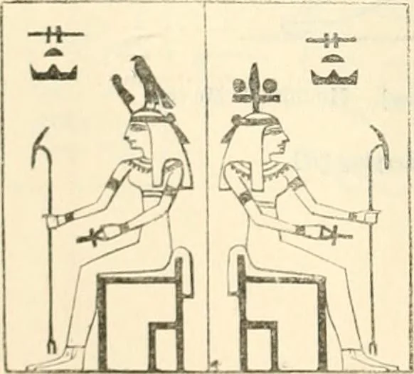An illustration from The one primeval language traced experimentally through ancient inscriptions in alphabetic characters of lost powers from the four continents including the voice of Israel from the rocks of Sinai and the vestiges of patriarchal tradition from the monuments of Egypt, Eturia, and southern Arabia, 1851, leaf 273