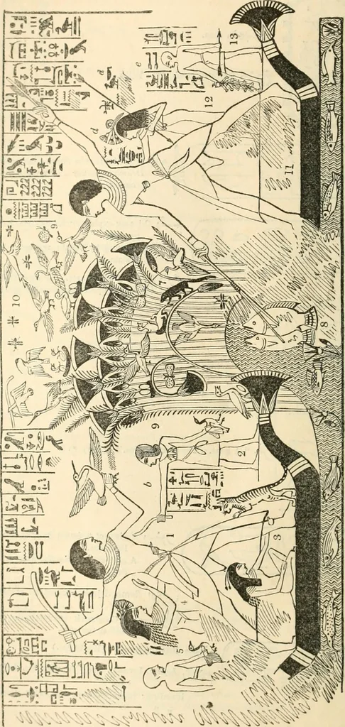 An illustration from The one primeval language traced experimentally through ancient inscriptions in alphabetic characters of lost powers from the four continents including the voice of Israel from the rocks of Sinai and the vestiges of patriarchal tradition from the monuments of Egypt, Eturia, and southern Arabia, 1851, leaf 281