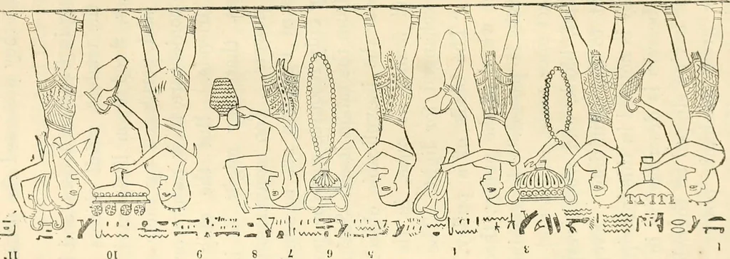 An illustration from The one primeval language traced experimentally through ancient inscriptions in alphabetic characters of lost powers from the four continents including the voice of Israel from the rocks of Sinai and the vestiges of patriarchal tradition from the monuments of Egypt, Eturia, and southern Arabia, 1851, leaf 309