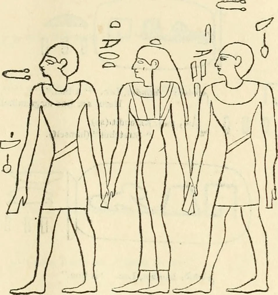 An illustration from The one primeval language traced experimentally through ancient inscriptions in alphabetic characters of lost powers from the four continents including the voice of Israel from the rocks of Sinai and the vestiges of patriarchal tradition from the monuments of Egypt, Eturia, and southern Arabia, 1851, leaf 322