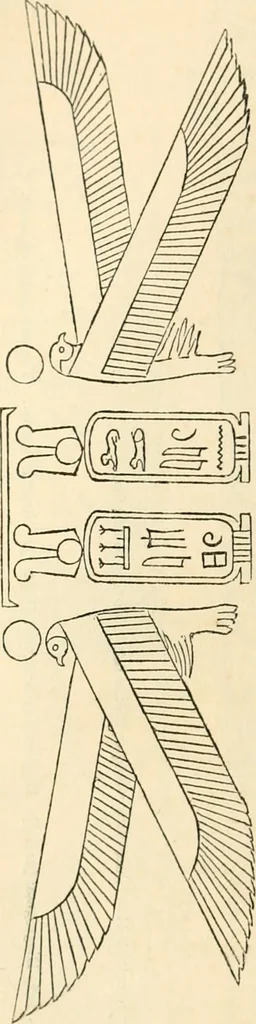 An illustration from The one primeval language traced experimentally through ancient inscriptions in alphabetic characters of lost powers from the four continents including the voice of Israel from the rocks of Sinai and the vestiges of patriarchal tradition from the monuments of Egypt, Eturia, and southern Arabia, 1851, leaf 335