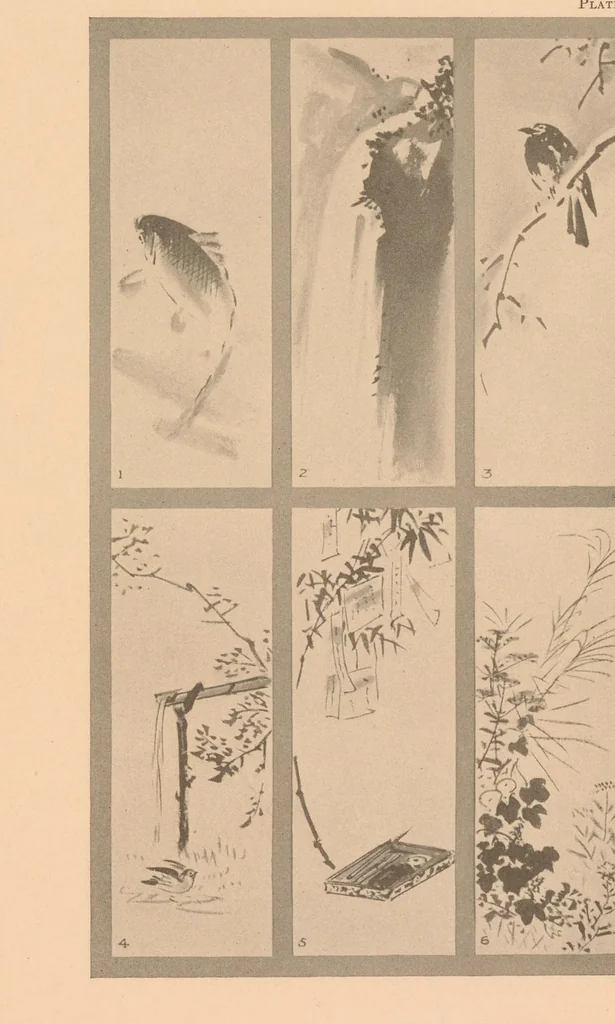 An illustration from On the laws of Japanese painting : an introduction to the study of the art of Japan, 1911, leaf 238