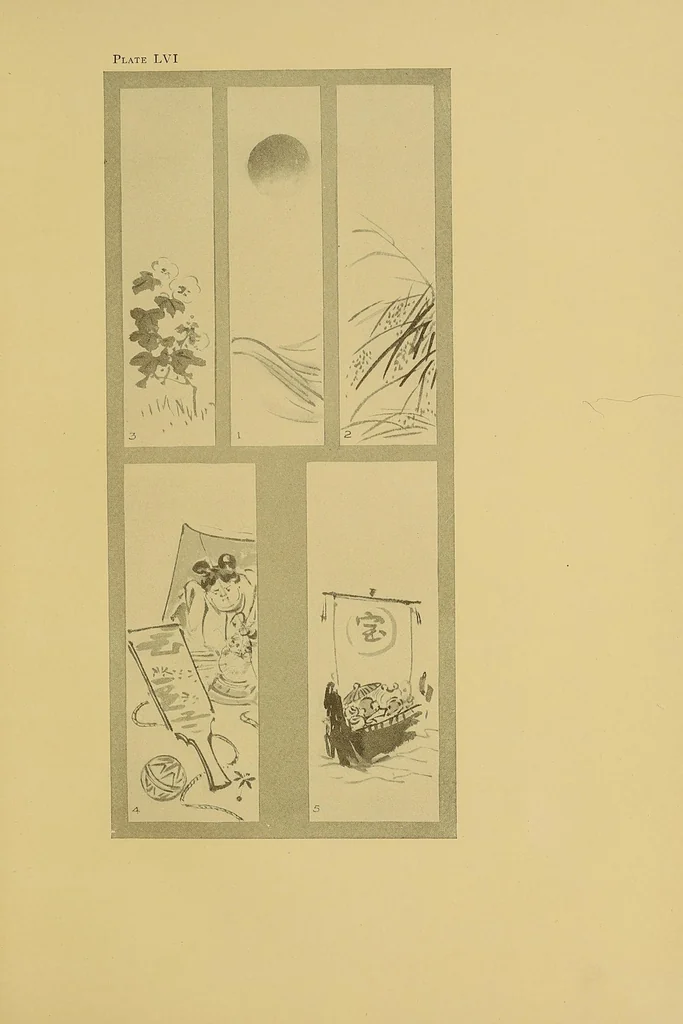 An illustration from On the laws of Japanese painting : an introduction to the study of the art of Japan, 1911, leaf 239