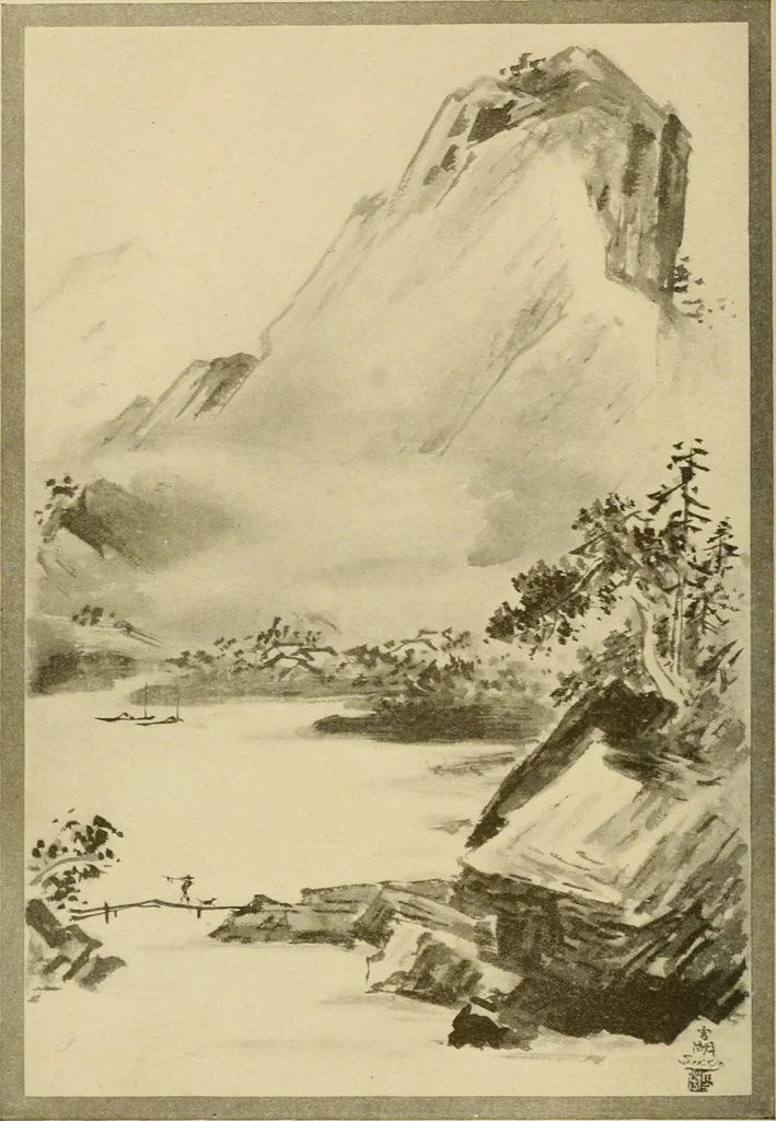 An illustration from On the laws of Japanese painting : an introduction to the study of the art of Japan, 1911, leaf 177