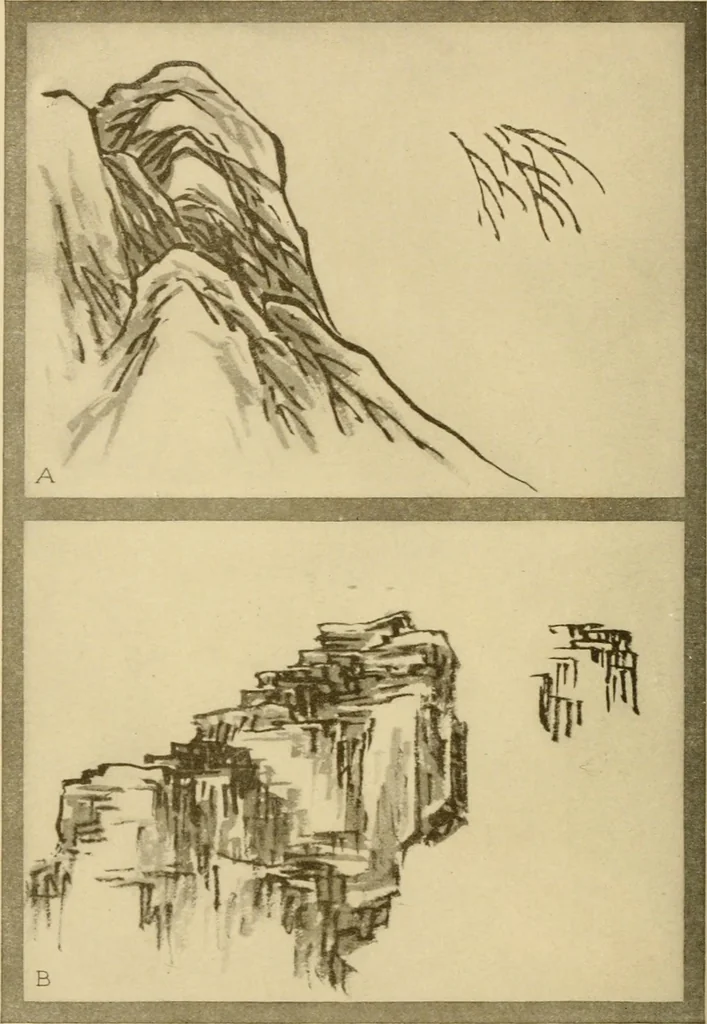 An illustration from On the laws of Japanese painting : an introduction to the study of the art of Japan, 1911, leaf 185