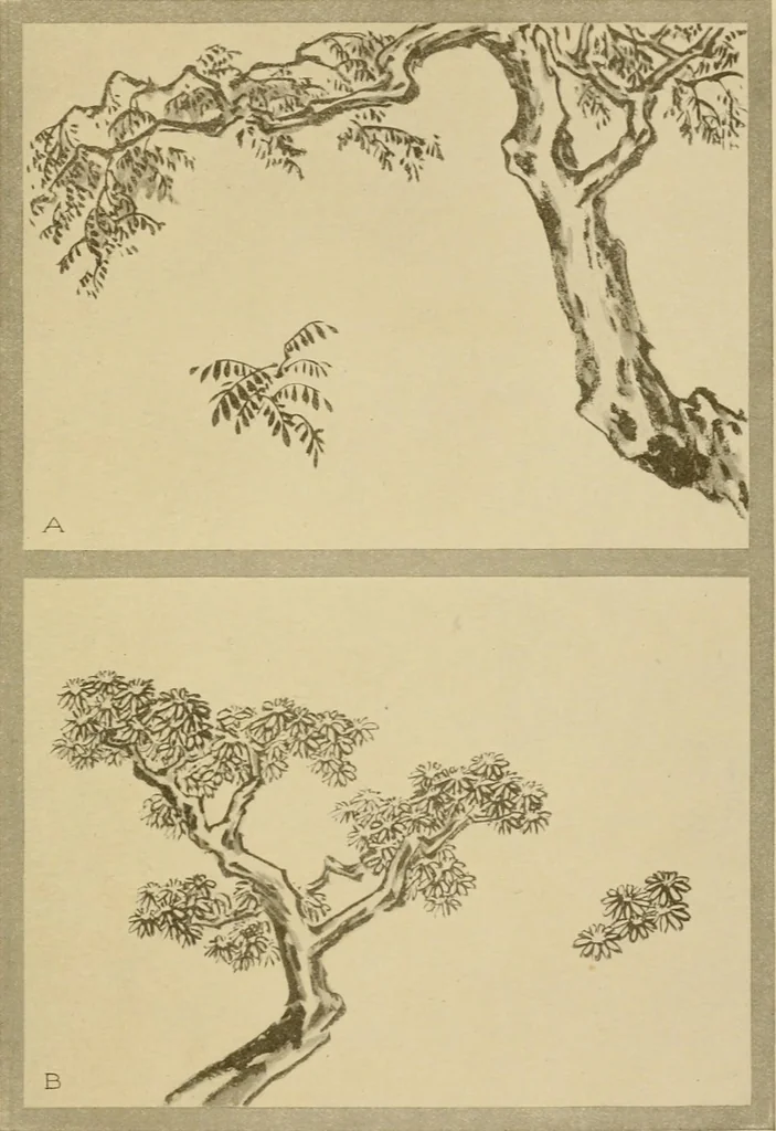 An illustration from On the laws of Japanese painting : an introduction to the study of the art of Japan, 1911, leaf 198