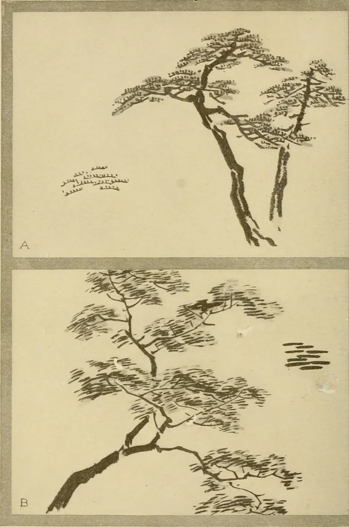An illustration from On the laws of Japanese painting : an introduction to the study of the art of Japan, 1911, leaf 201