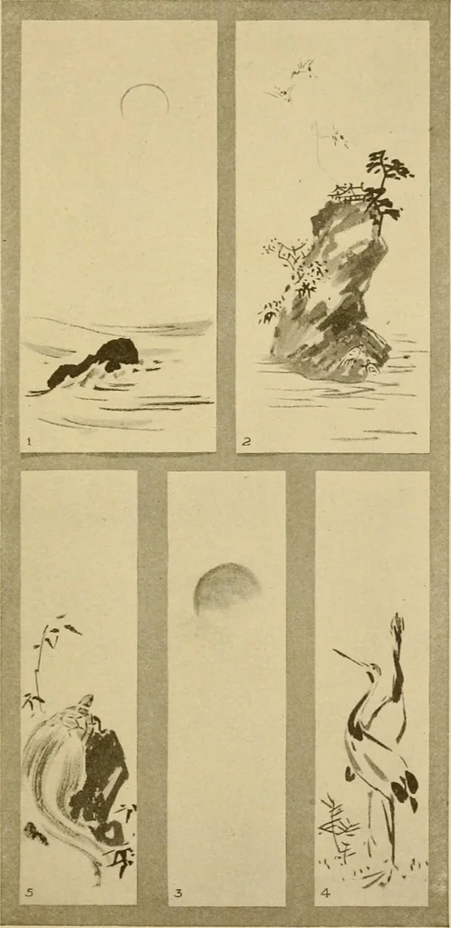 An illustration from On the laws of Japanese painting : an introduction to the study of the art of Japan, 1911, leaf 230