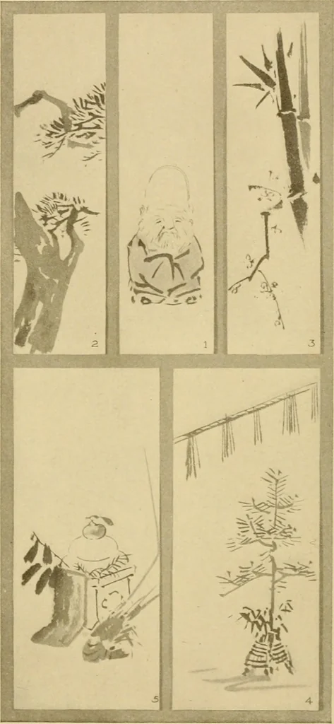 An illustration from On the laws of Japanese painting : an introduction to the study of the art of Japan, 1911, leaf 231