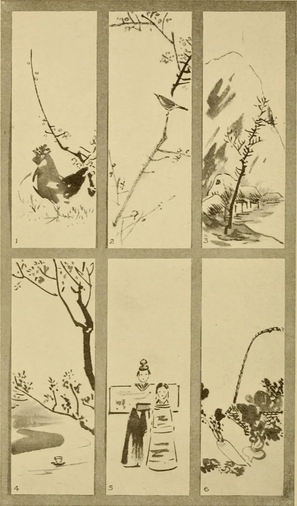 An illustration from On the laws of Japanese painting : an introduction to the study of the art of Japan, 1911, leaf 233