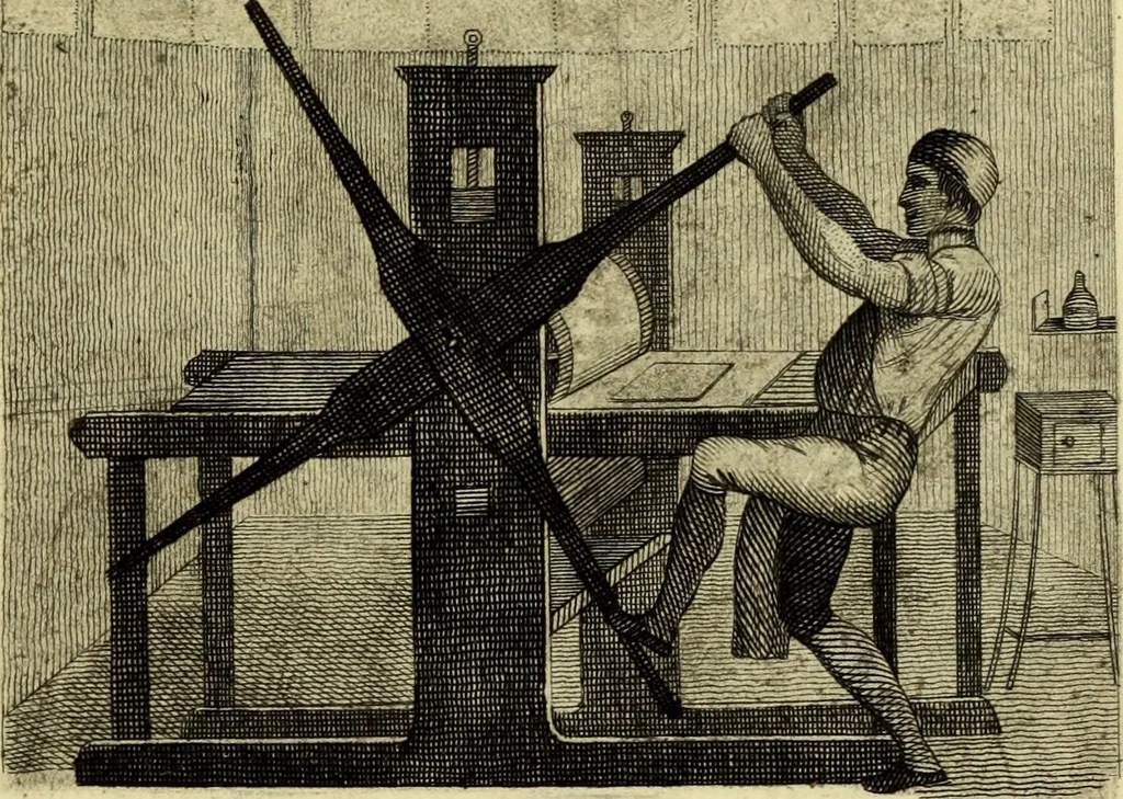 An illustration from On the making of etchings, 1898, leaf 38
