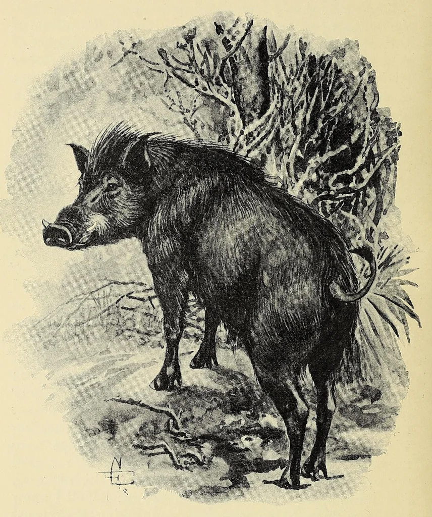 An illustration from On safari : big game hunting in British East Africa with studies in bird-life, 1908, leaf 114