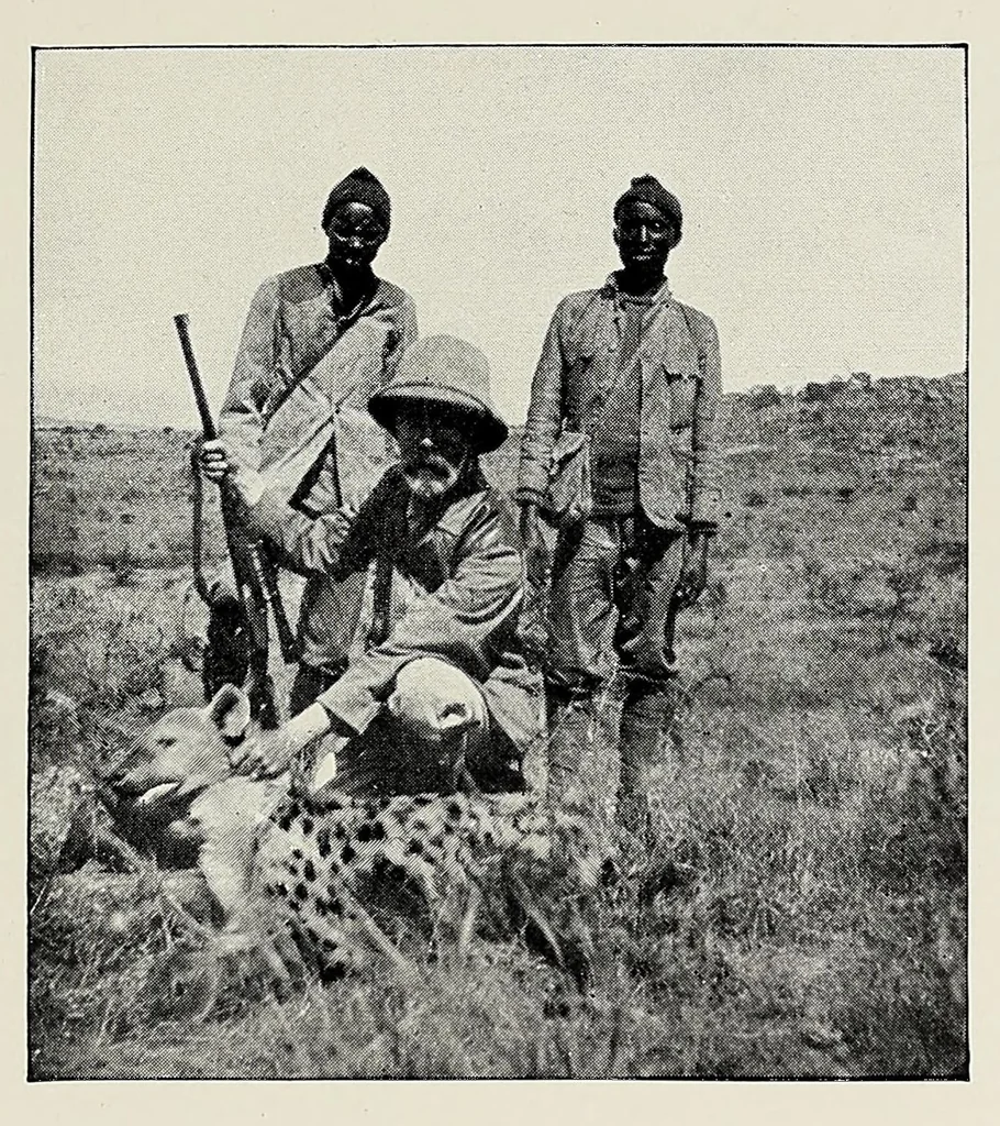 An illustration from On safari : big game hunting in British East Africa with studies in bird-life, 1908, leaf 313